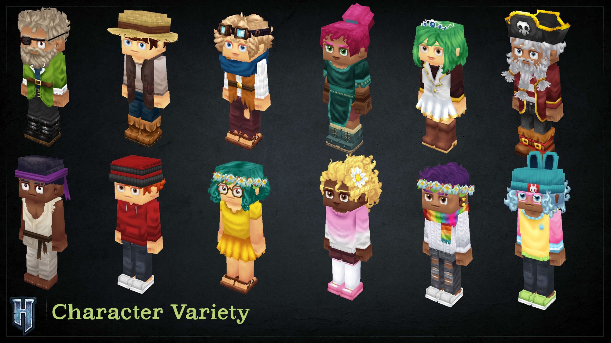 example characters variety