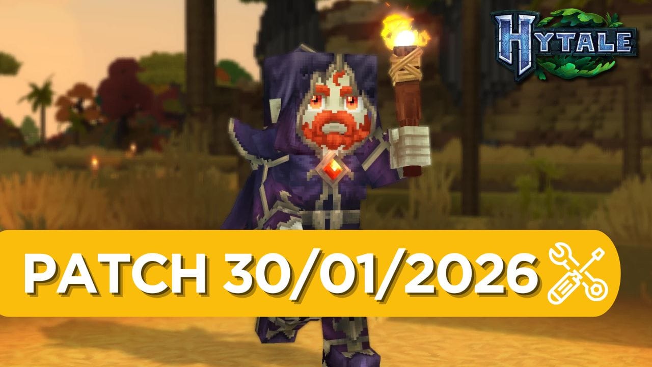Hytale : patch note pré-release du 30 janvier 2026