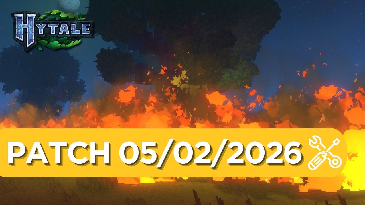 Hytale : patch note du 5 février 2026