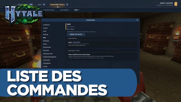 Hytale : liste des commandes PC