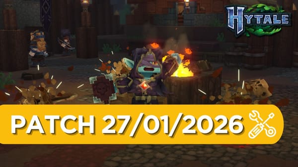 Hytale : mise à jour du 27 janvier 2026